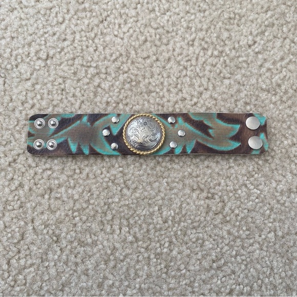 Women’s Brown & Turquoise Bracelet/Cuff - Picture 3 of 4